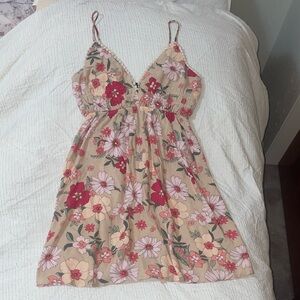 Floral Spaghetti Strap Dress